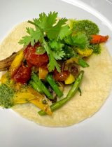Grilled veggie taco